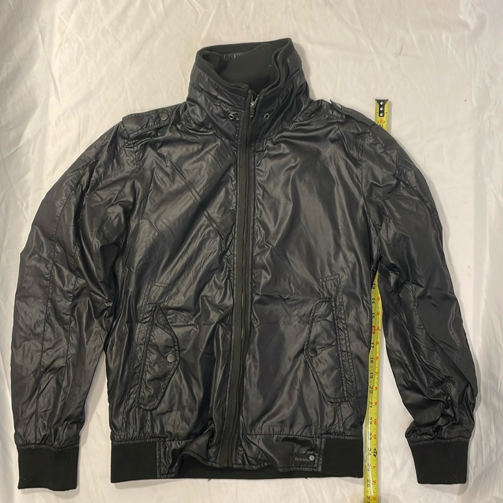Diesel Black Men's Lightweight Zip-Up Jacket